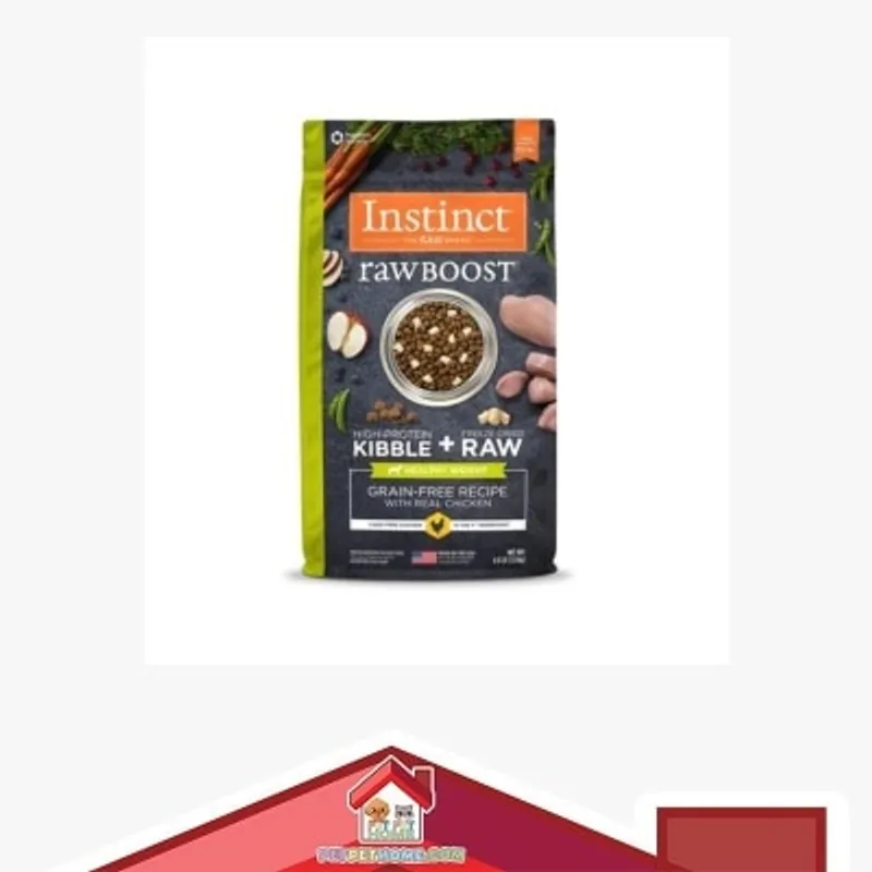 Instinct Raw Boost 凍乾生肉 + 無穀物狗乾糧 體重控制 全犬 雞肉 4 / 20lbs