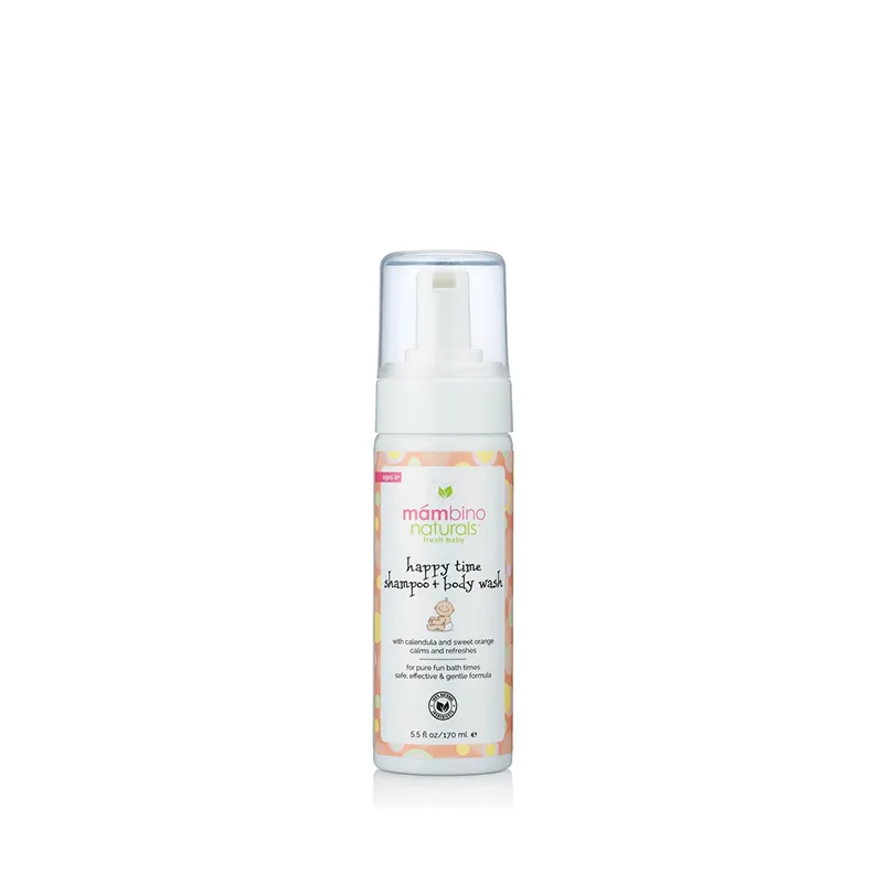 Mambino Organics 二合一舒敏洗发沐浴泡泡 (甜橙味) 170ml