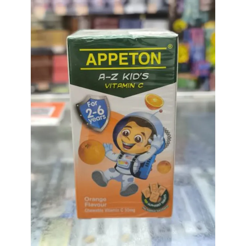 Appeton‘A-Z’Kid‘s C 30mg（Orange）維C片