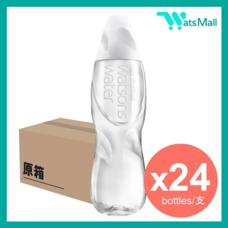 屈臣氏蒸餾水 無招紙蒸餾水 500毫升 (24支)