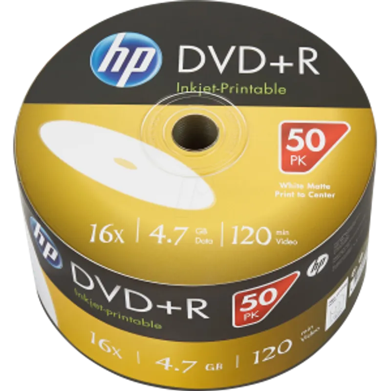 HP DVD+R 4.7GB空白可燒錄光碟 50片裝