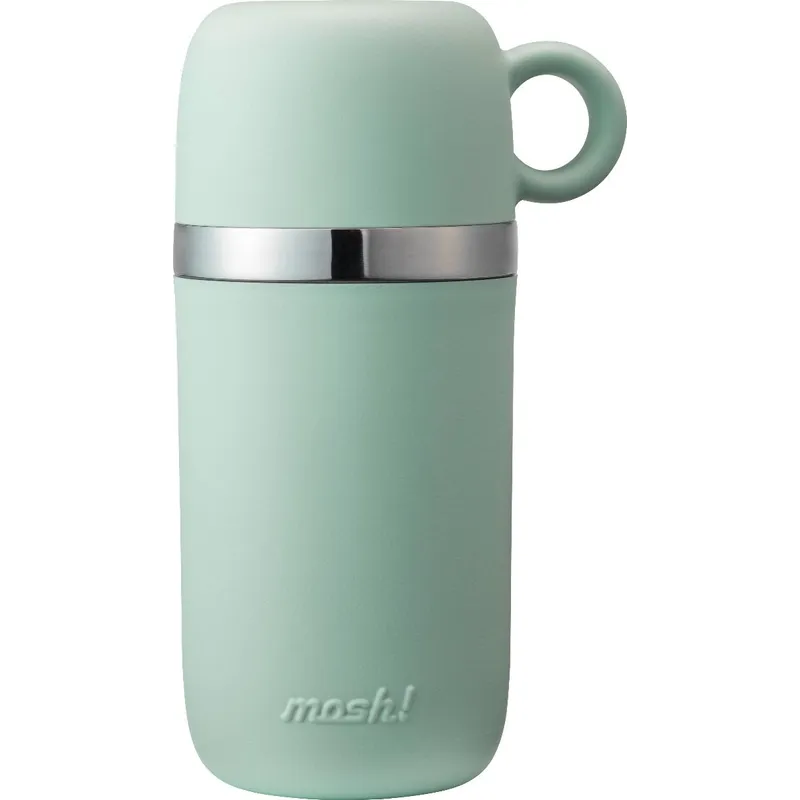MOSH-CAFE&WORK系列便攜戶外帶蓋保溫杯 450ml 綠