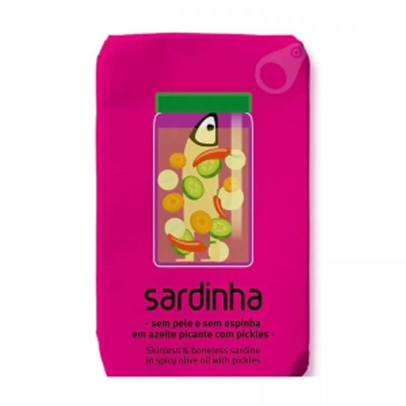 Sardinha 去皮去骨橄欖油沙丁魚配香料醋漬醬 120g/盒