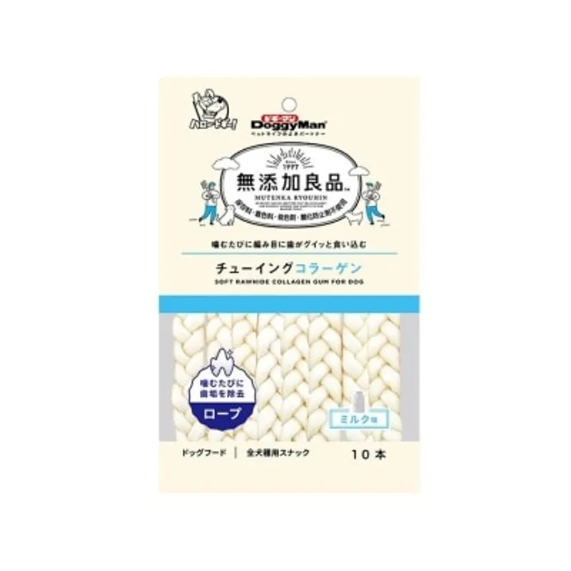 DOGGYMAN 骨膠原潔齒骨 - 辮子狀(10pcs) - DoggyMan