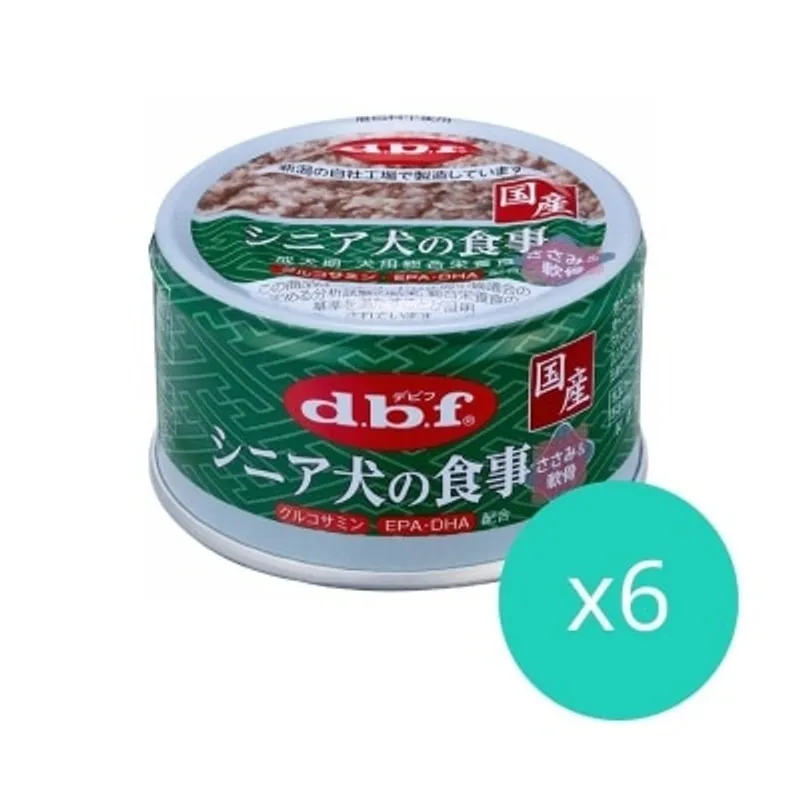 D.B.F [6罐優惠] ]老犬雞肉+豬軟骨 (葡萄糖胺+DHA 配合) 狗罐頭 (85g x6) - d.b.f
