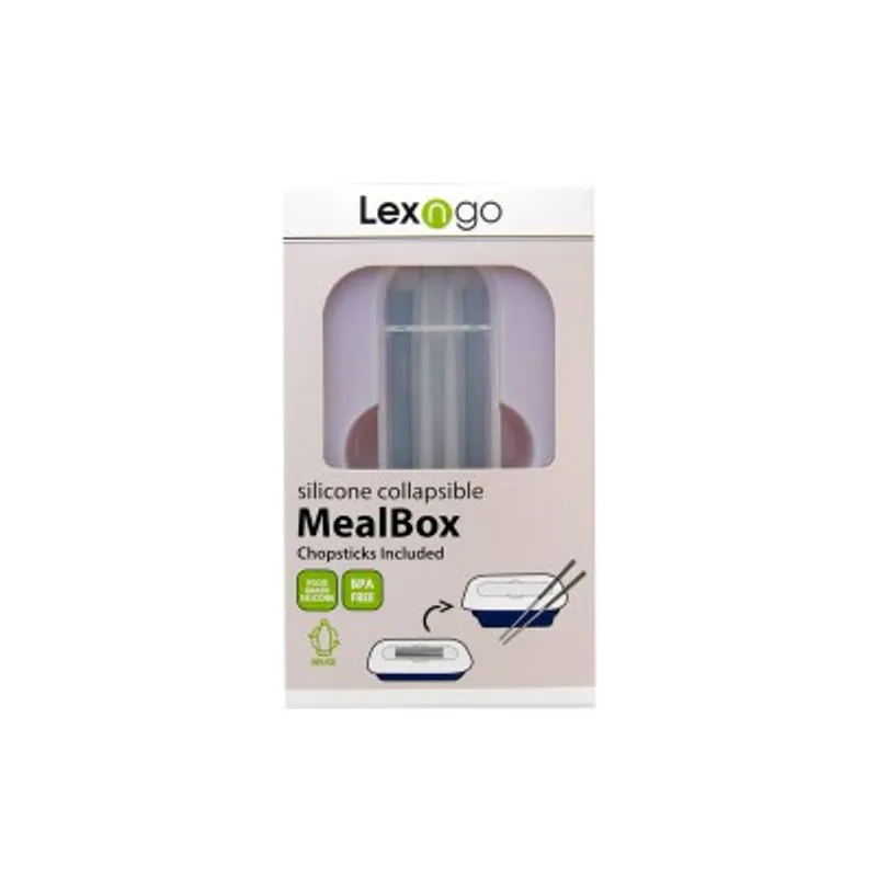 Lexngo 矽膠可摺疊食物盒連筷子