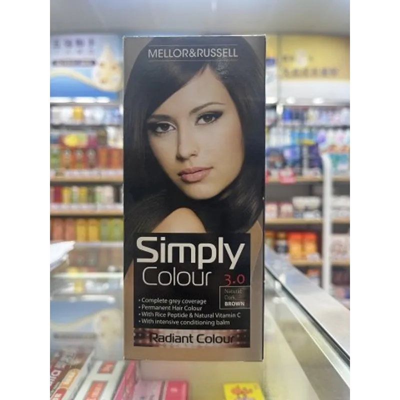 SIMPLE染髮劑自然深啡色(英國製造) SIMPLY COLOUR NAT DARK BROWN 3.0