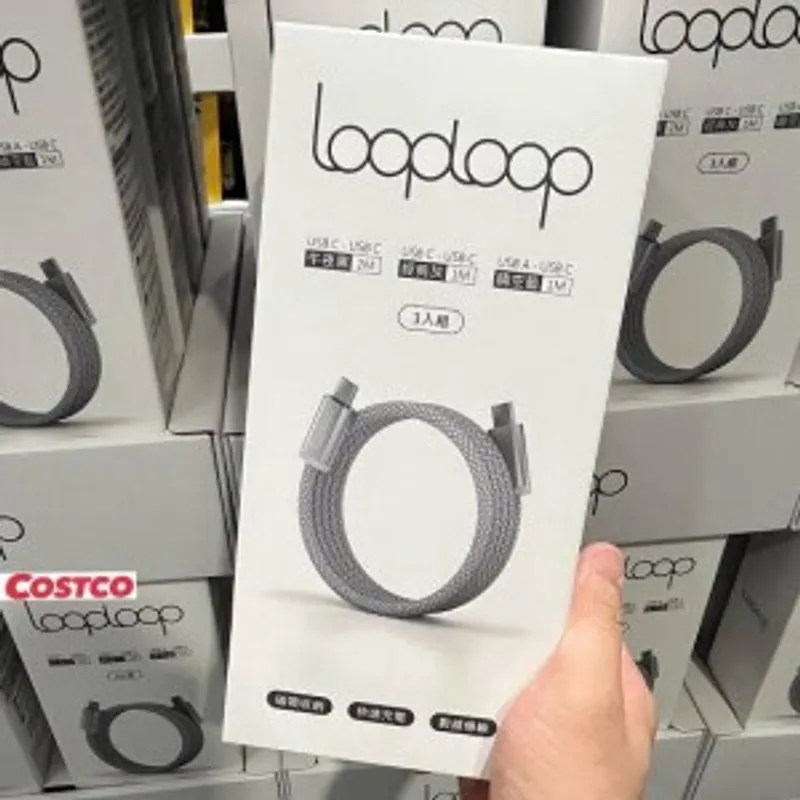 台灣 Looploop 磁吸式傳輸充電線 (一盒三條) (特價優惠中)