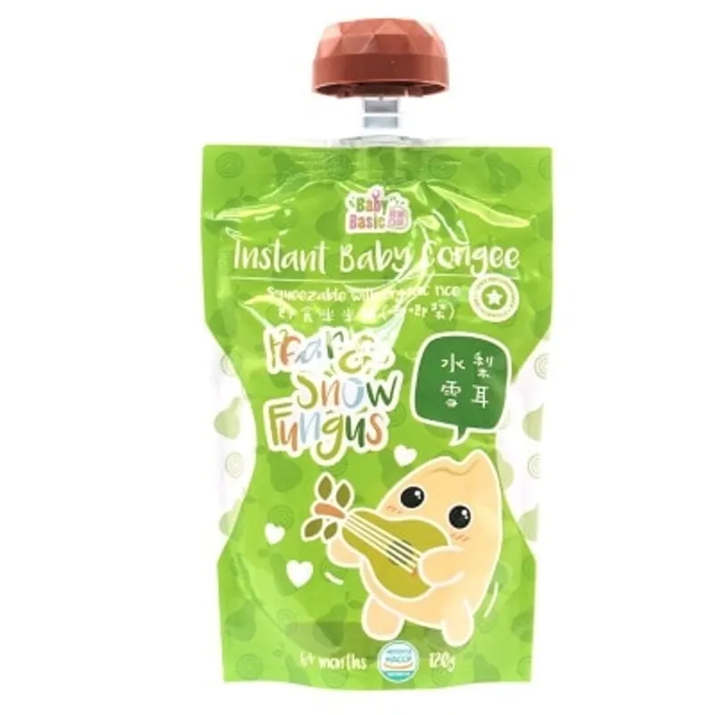 寶寶百味 即食有機米米粥-唧唧裝(水梨雪耳)