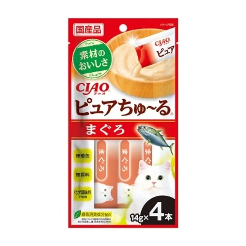 INABA <CIAO Pure 超奴> 吞拿魚 貓小食 (14g x 4) SC-531