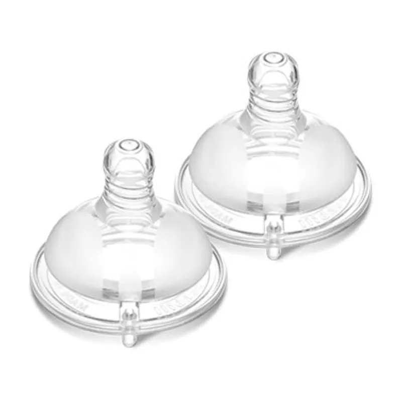 防脹氣母乳型奶嘴2入 寬口十字孔