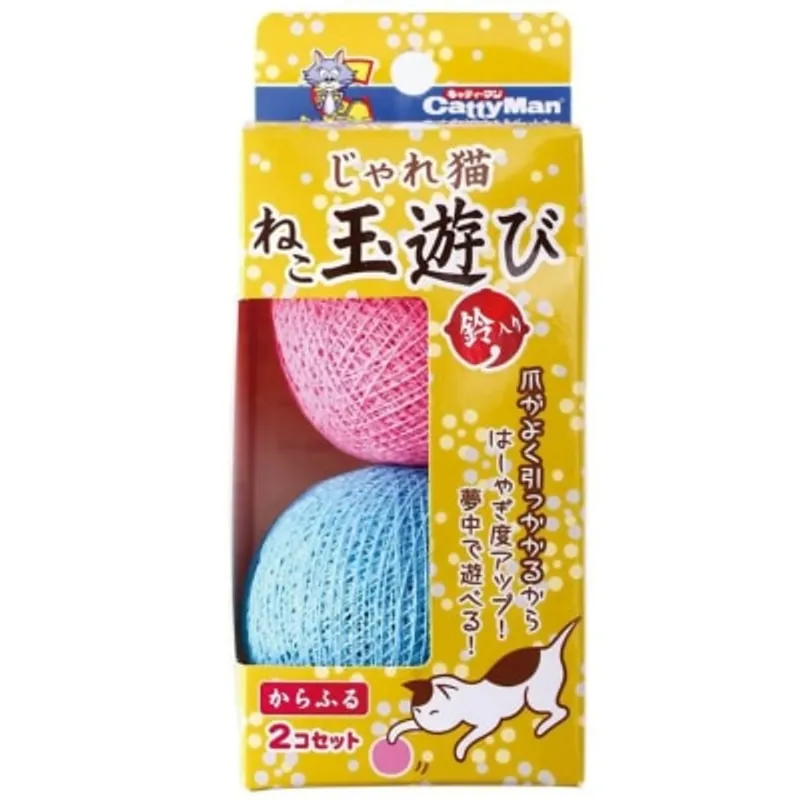 CATTYMAN 有聲毛線彩球 貓玩具 (2入) (84394)