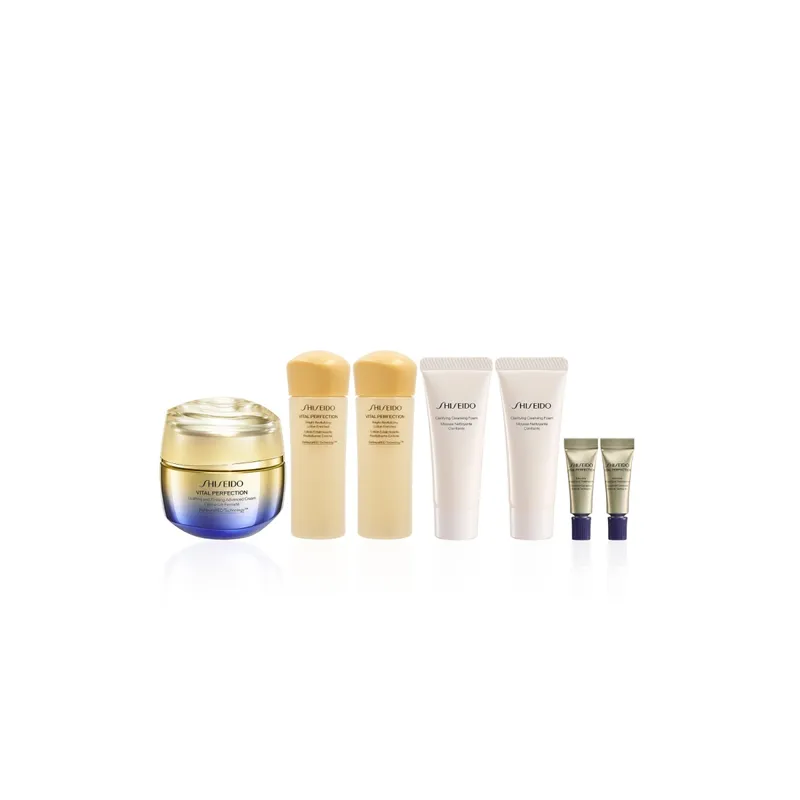 SHISEIDO VITAL PERFECTION极上红花紧致面霜组合