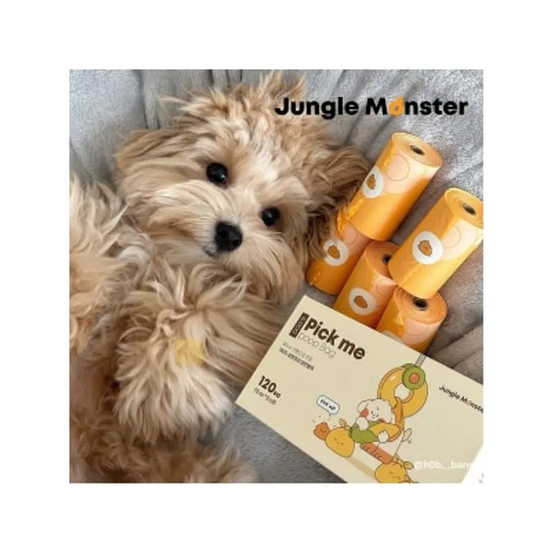 Jungle Monster Pick Me 環保寵物便便袋 120個 (15個x8卷)