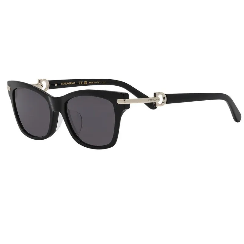 FERRAGAMO SF2019SLB 001 方形板料太陽眼鏡