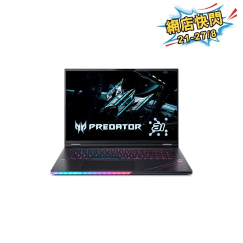 ACER 宏碁 Predator Helios 18 AI (PH18-73-91KY) RTX5090 電競手提電腦