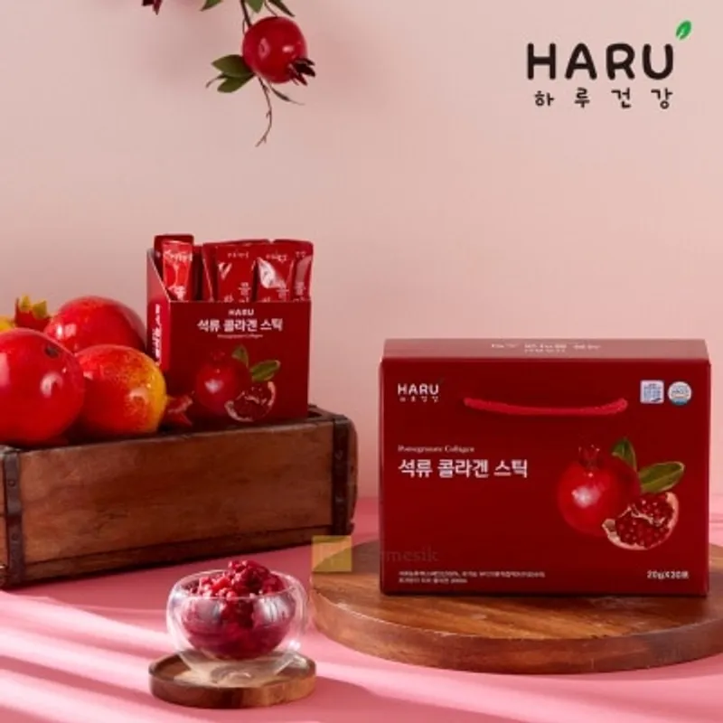 HARU HEALTH 膠原蛋白紅石榴果凍棒 20g x 30包裝 (商家直送-5個工作天內送到府上;滿$500免運)