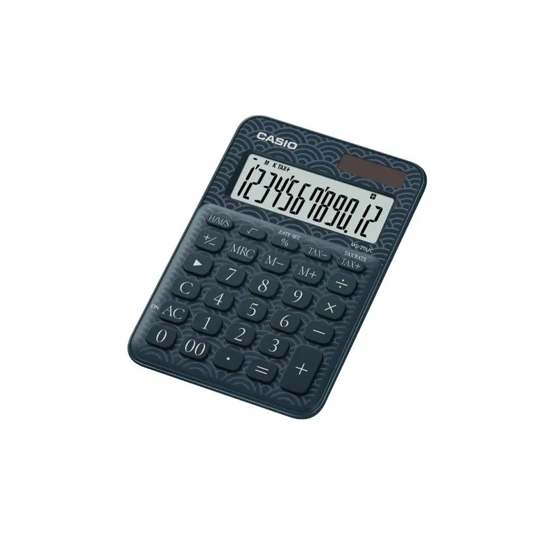 CASIO 60周年版迷你桌上型計算器(青海波藍) MS20UC/60TH/JBU