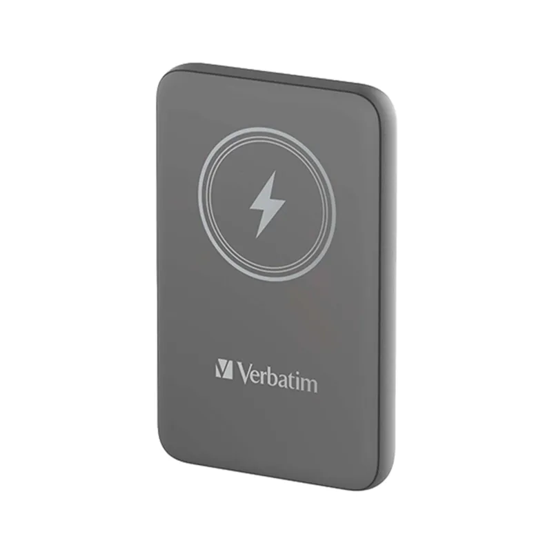 Verbatim 10000mAh PD20W + Qi15W 磁吸無線充電器 灰