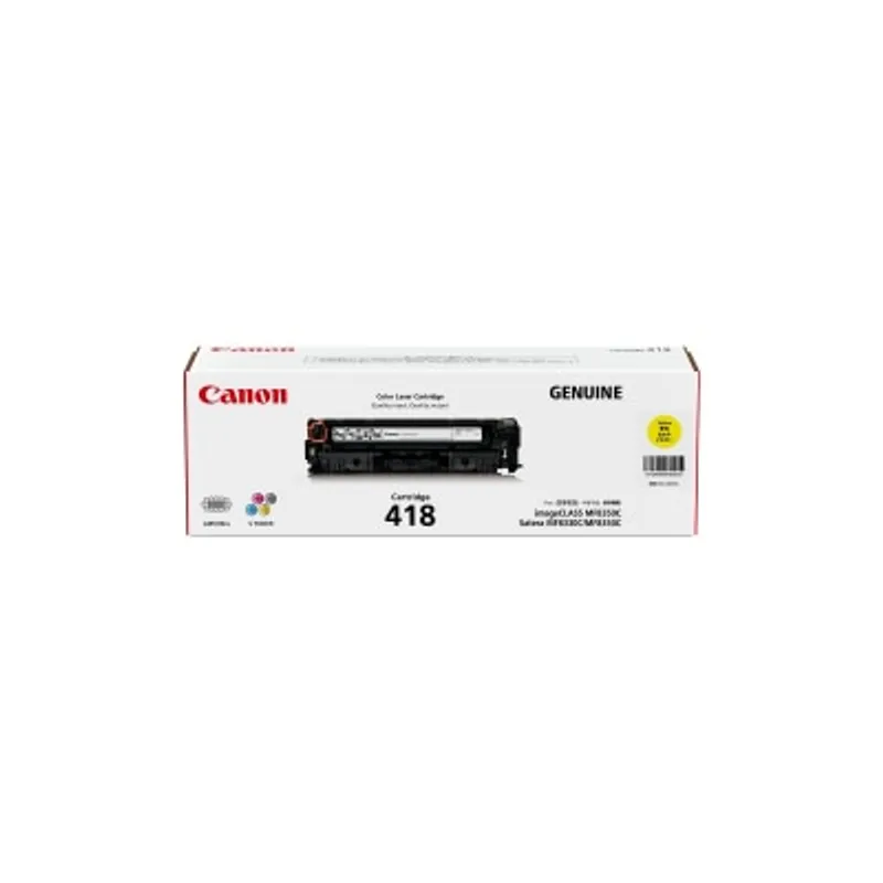CANON 佳能 Cartridge 418黃色 碳粉
