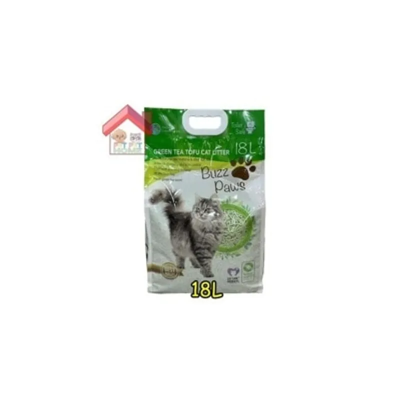 Buzz Paws 100%純天然綠茶(綠色)豆腐砂 18L