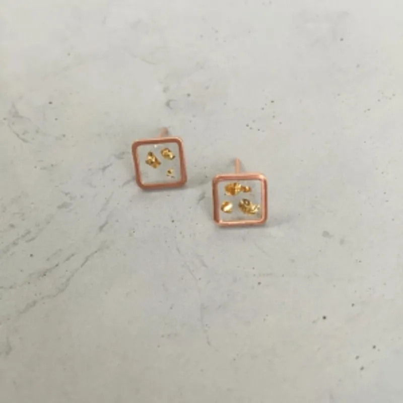 WHATS WRONG簡約系耳環 / Artz ef505 方形：9CM*9CM
