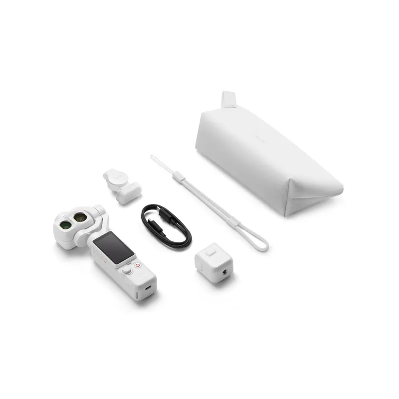 DJI Osmo Pocket 4P雙鏡頭口袋雲台相機(標準套裝)(白色)