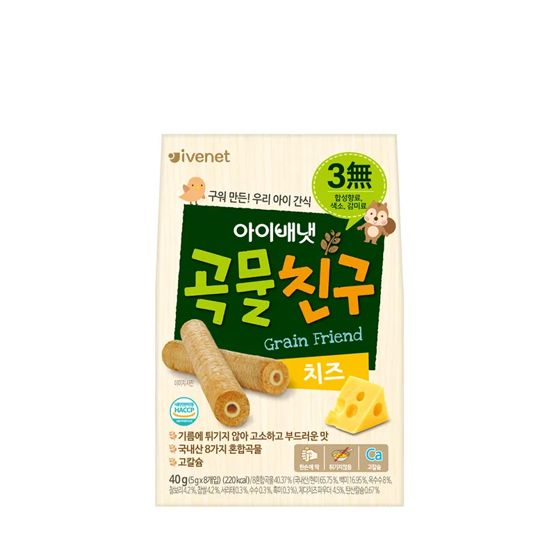 IVENET贝贝 糙米手指饼（芝士味）40G
