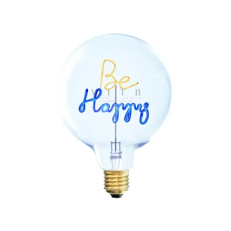 Message in the Bulb Be Happy 裝飾燈泡