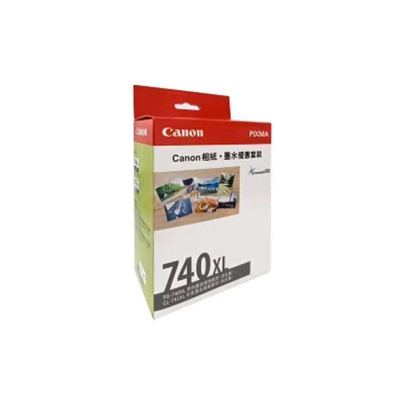 CANON 佳能 PG-740XL + CL-741XL 相紙墨水優惠套裝 連PP-208 4R相紙 (20張)