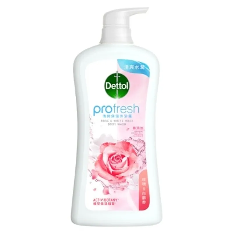 滴露ProFresh清爽保濕沐浴露 ​玫瑰及白麝香900g