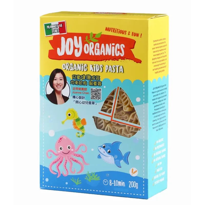 JOY ORGANICS 有機卡通意粉 200G 海洋 - 全麥