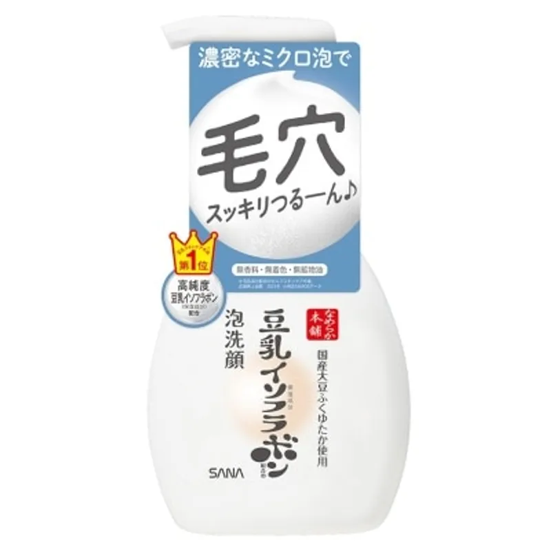 珊娜豆乳輕柔清爽潔面泡沫200毫升