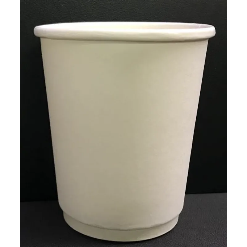 8安白色（雙層）紙杯（280gsm+PE+250gsm）- Ø79 x Ø56 x H91 mm