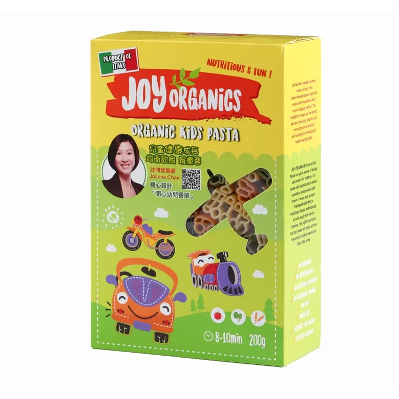 JOY ORGANICS 有機卡通意粉 200G 交通工具 - 蔬菜