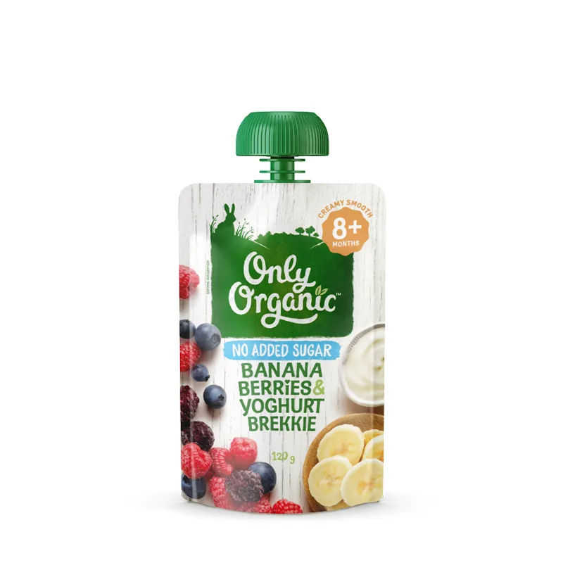 奥莉有机-第三阶段袋装-香蕉杂莓奶酪 120克