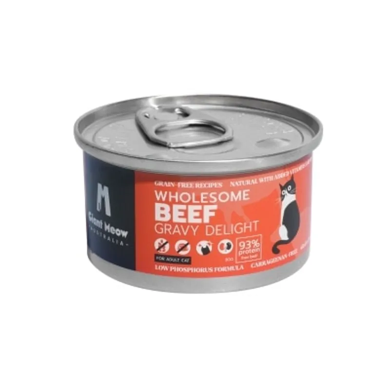 GIANT MEOW 澳紐草飼牛肉主食罐(成貓營養配方) (80g) 002160