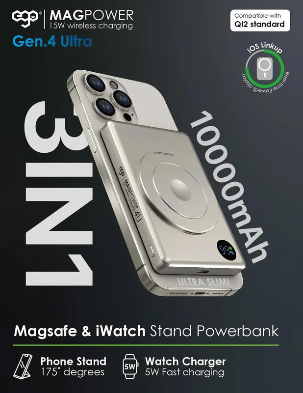 EGO MAGPOWER Gen.4U 10000mAh magsafe 移動電源