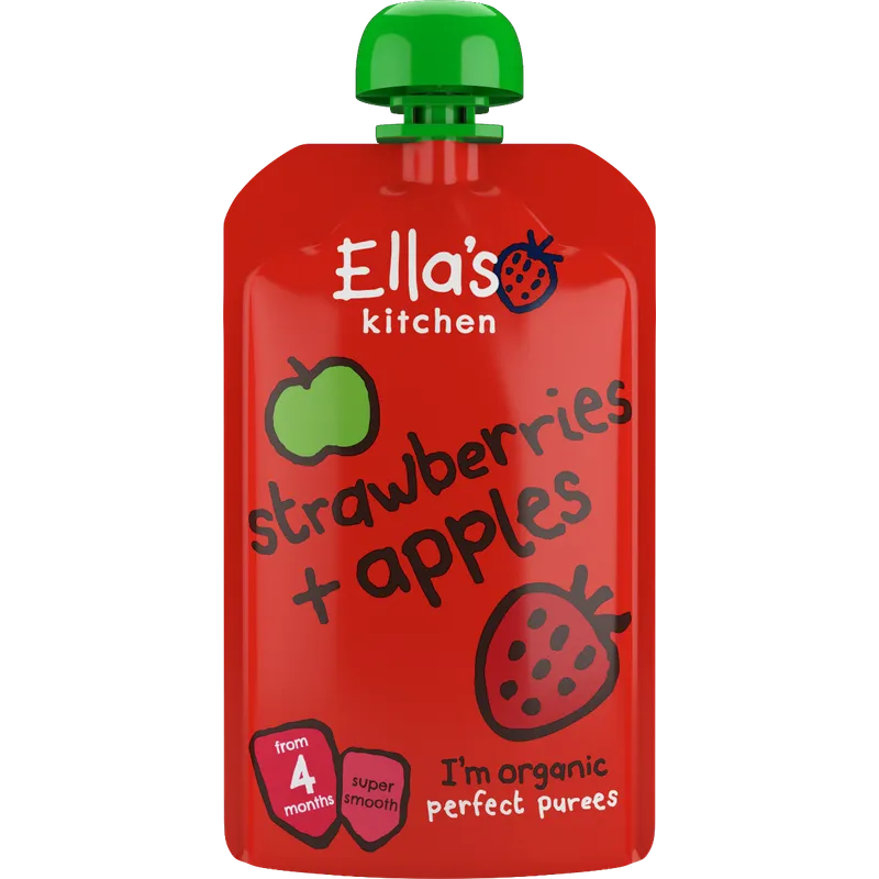 Ella's Kitchen 有機草莓+蘋果 120G