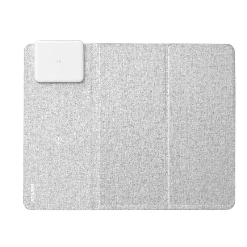 MOMAX Q.Mouse Pad 3 2合1無線充電滑鼠墊 淺灰