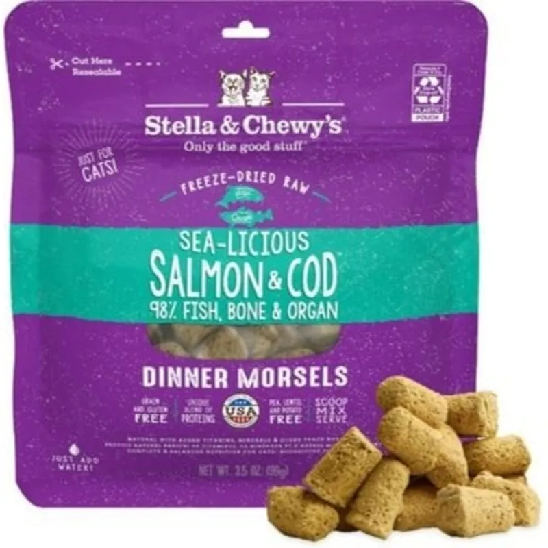 Stella & Chewy's 凍乾生肉主糧 三文魚及鱈魚配方貓糧