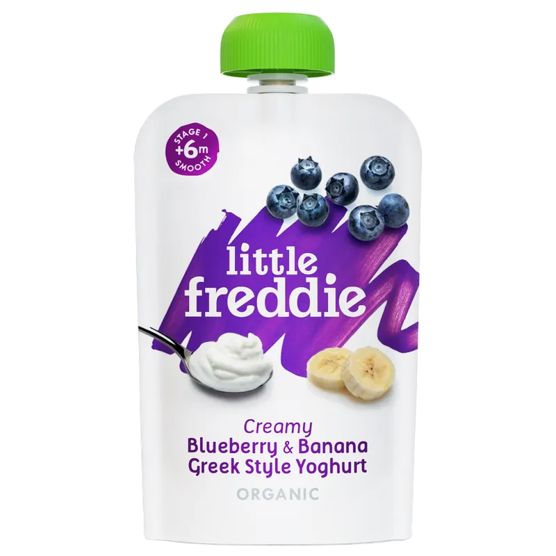LITTLE FREDDIE 有機順滑藍莓+香蕉希臘乳酪 100G