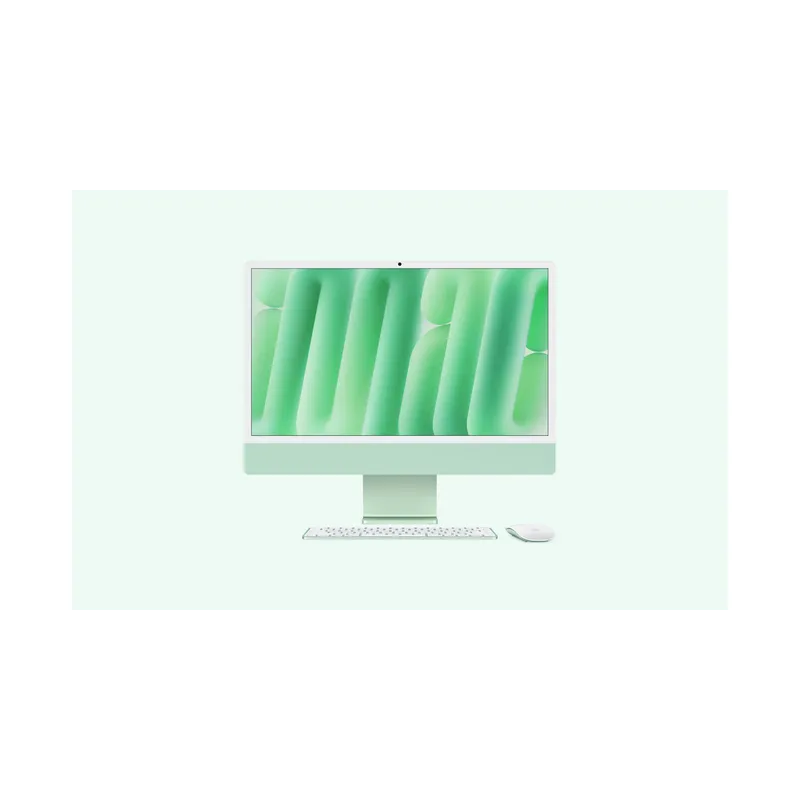 iMac, 24-inch, M4 Chip, 10-core CPU, 10-core GPU, Green, Standard glass, Stand, 16GB memory, 256GB storage