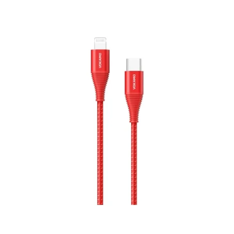 VOKAMO Luxlink Series Type-C to Lightning 1.2M 接線