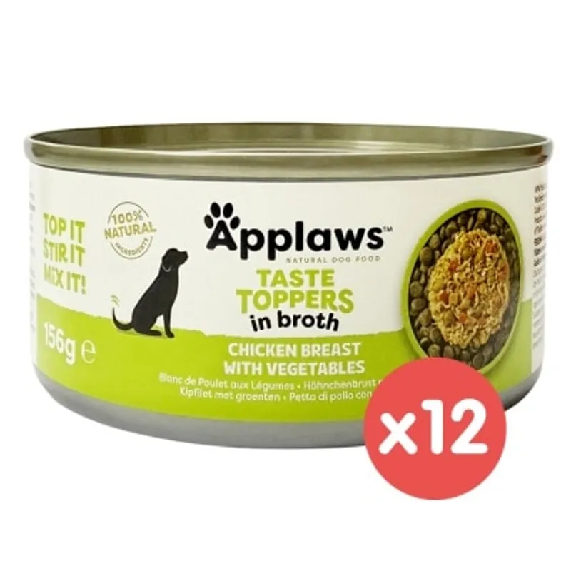 APPLAWS 雞柳蔬菜狗罐頭 (156g x12) 898812 APP-3032_12