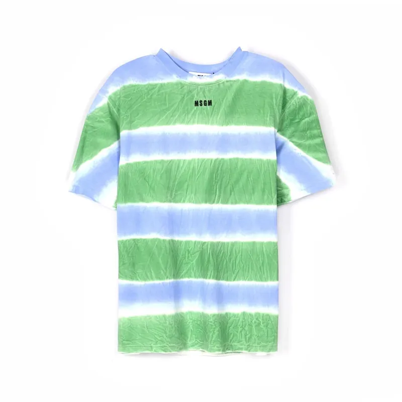 MSGM 條紋拼接色T恤