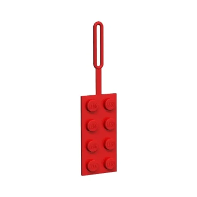 LEGO 樂高® Minifigures 2x4積木造型吊牌 紅色 (52002)