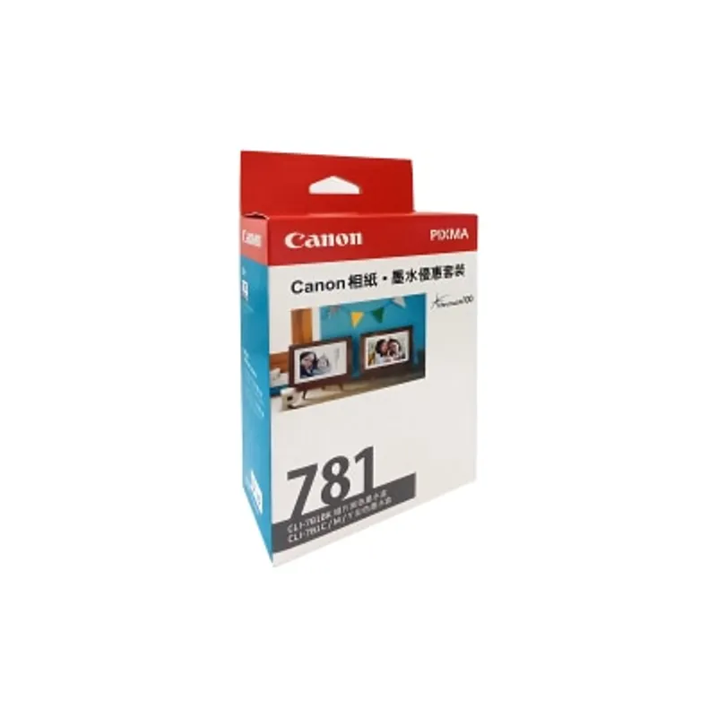 CANON 佳能 CLI-781 相紙墨水優惠套裝 連PP-208 4R相紙 (20張)
