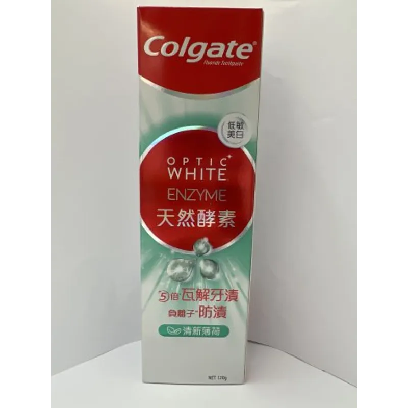 高露潔<光感白薄荷味>天然酵素牙膏120g