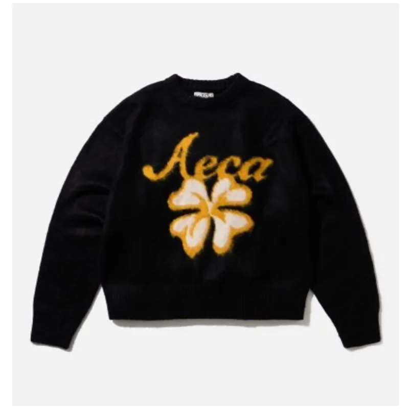 AECA WHITE 花朵毛衣